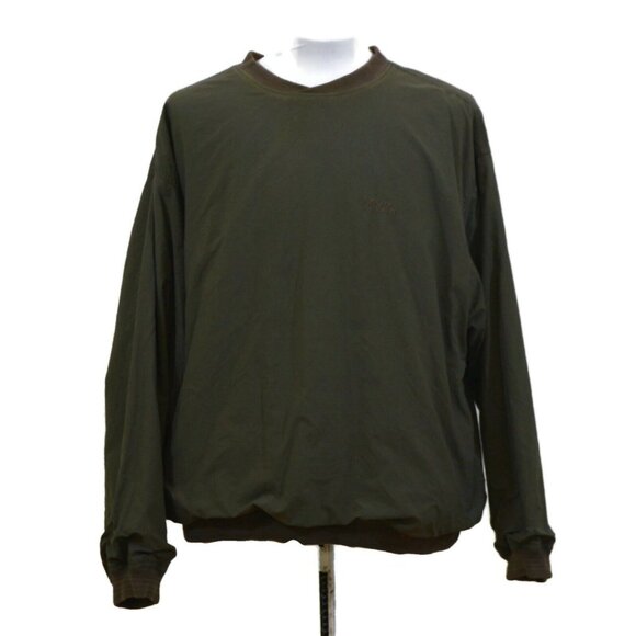 Vintage IZOD Club Pullover Windbreaker Golf Reversible Mens Large Plaid - Picture 5 of 10